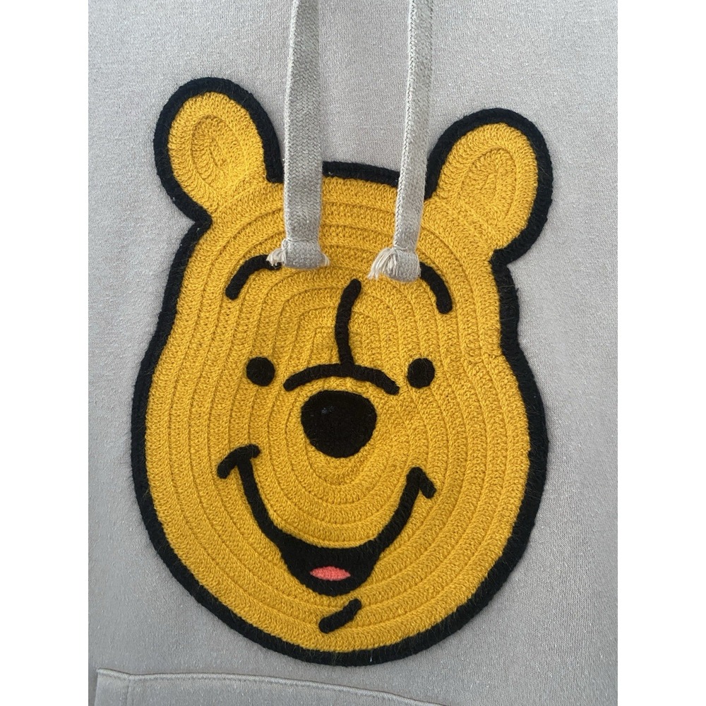 Disney Winnie the Pooh Embroidered Women's Pullover Hoodie Sand Tan Women's XL